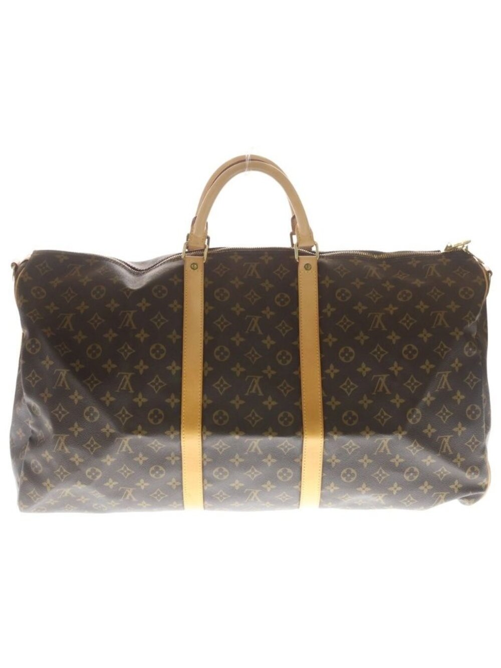 Louis Vuitton Keepall Bandouliere 60 Monogram Leather Shoulder Boston Bag Gold - Picture 2 of 6
